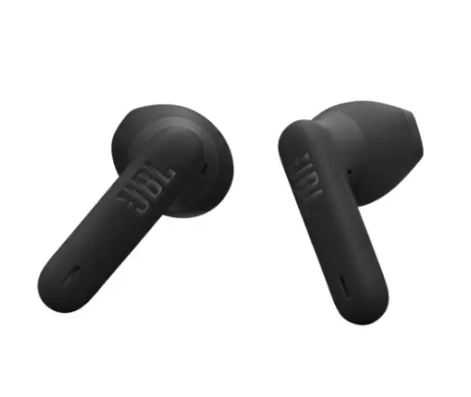 JBL Wave Flex 2 TWS שחור – עיצוב קומפקטי וסוללה ל‑40 שעות