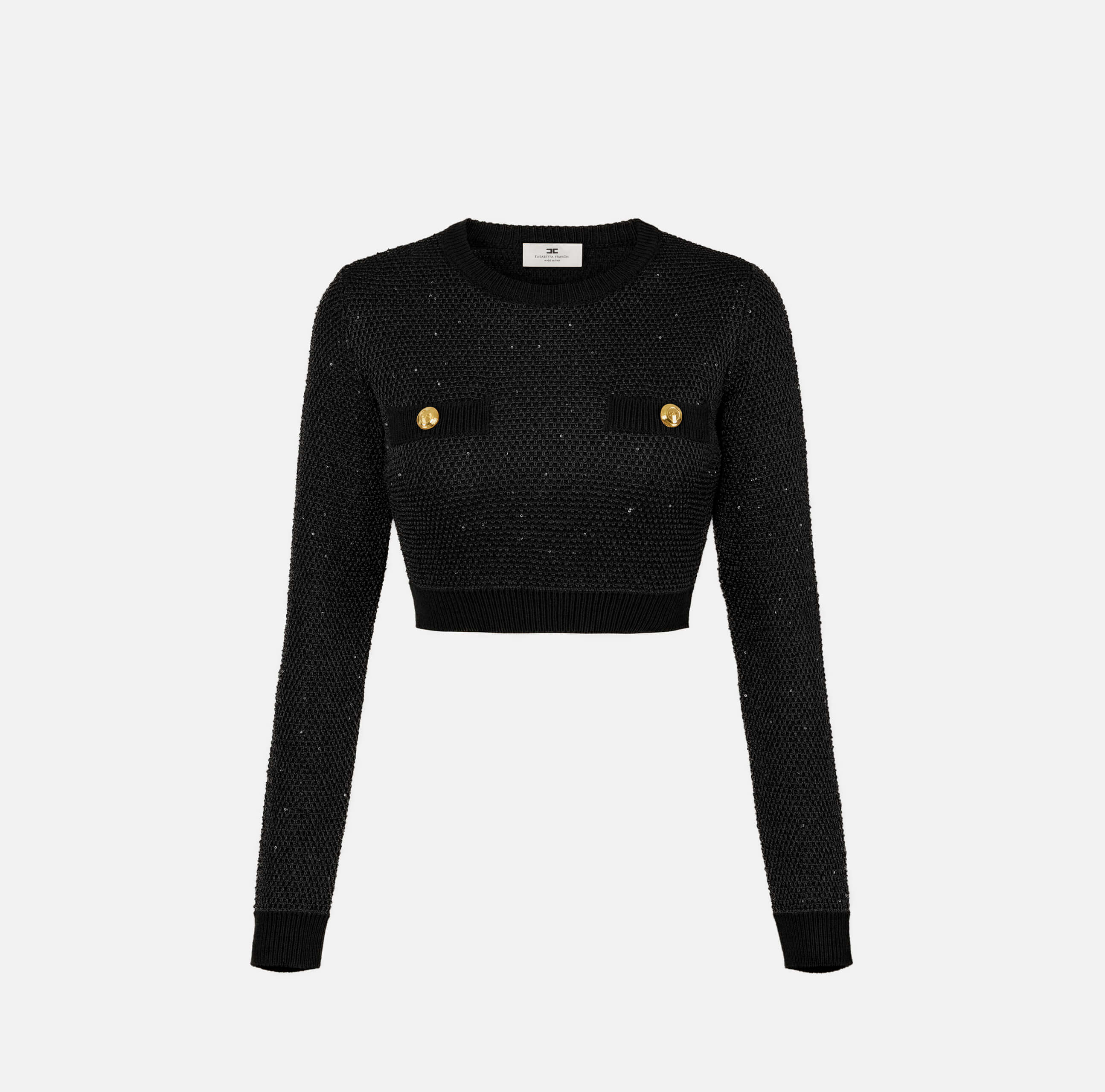 Knit top with sequins