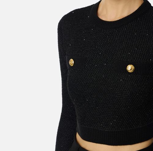 Knit top with sequins