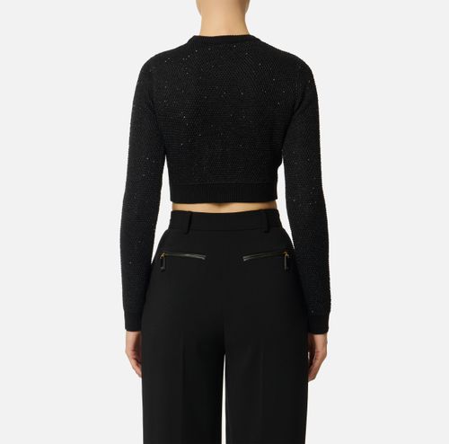 Knit top with sequins