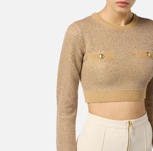 Knit top with sequins