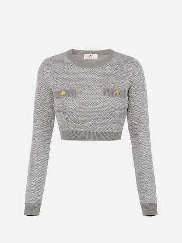 Knit top with sequins