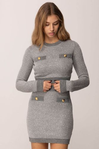 Knit top with sequins