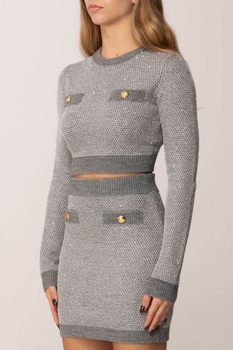 Knit top with sequins