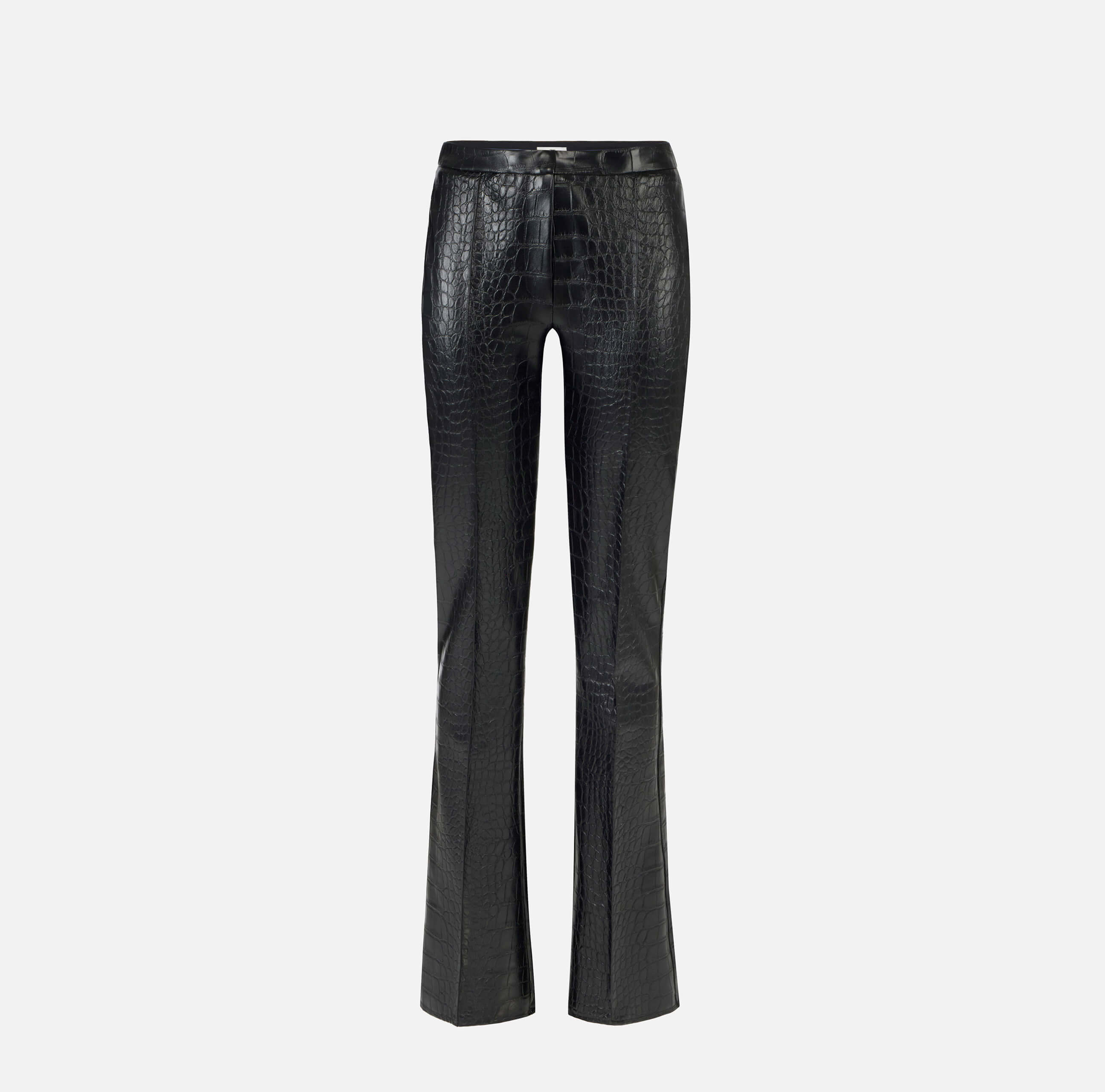 Trousers with crocodile print