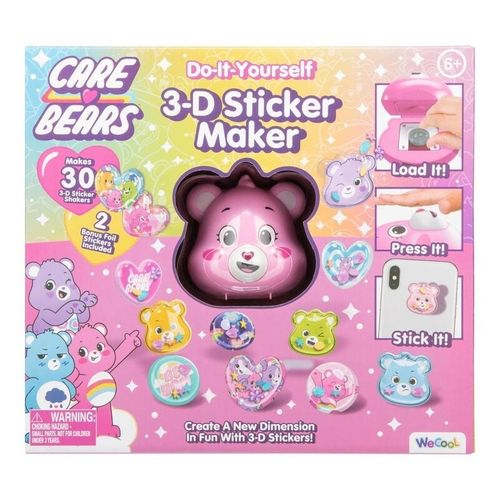 Care Bears דובוני אכפת לי – ערכה להכנת 30 מדבקות תלת-ממדיות
