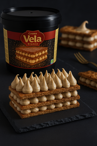 ממרח קרם קינדר לבן דלי 6 קילו LA VELA