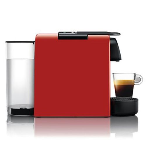 מכונת קפה נספרסו NESPRESSO בצבע אדום דגם D30 כולל מקציף חלב