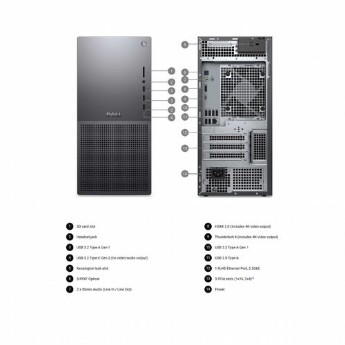 מחשב נייח Dell Tower Plus Desktop EBT2250 EBT2250-9945 דל