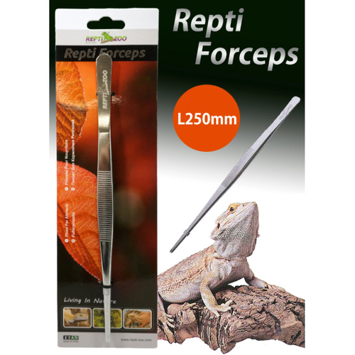  Repti Zoo Repti Forceps – פינצטת נירוסטה מקצועית להאכלת זוחלים