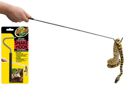 הוק טלסקופי מקצועי לנחשים – Zoo Med Deluxe Collapsible Snake Hook