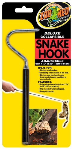 הוק טלסקופי מקצועי לנחשים – Zoo Med Deluxe Collapsible Snake Hook