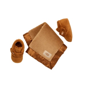 מארז UGG BIXBEE AND BEANIE BLANC חום מידות 0-18M לילדים