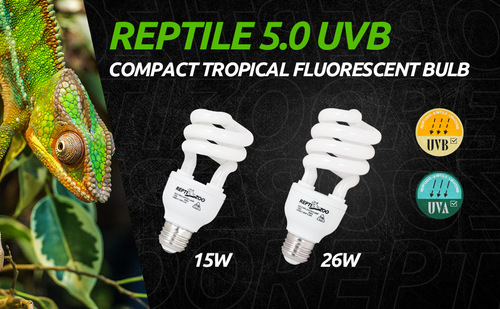 נורת UVB 5.0 לטרריומים טרופיים – Repti Zoo Tropical Fluorescent Lamp 26W