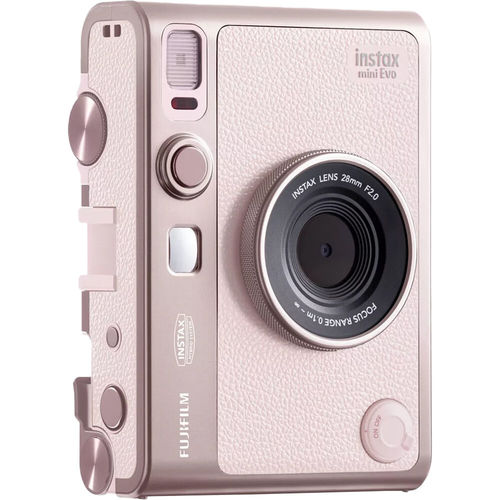 מצלמת פיתוח מיידי FUJIFILM INSTAX MINI EVO Hybrid Instant Camera (Gentle Rose)
