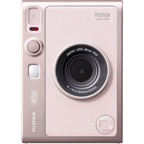 מצלמת פיתוח מיידי FUJIFILM INSTAX MINI EVO Hybrid Instant Camera (Gentle Rose)