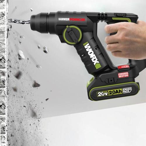 ישון מיני בראשלס WORX WU380S.7 20V כולל סוללה 2.0AH ומטען 
