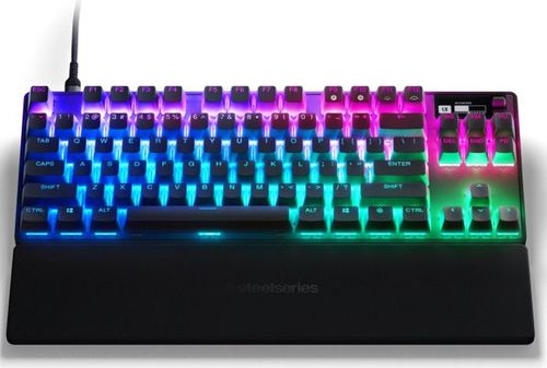 מקלדת גיימינג מכאנית מוקטנת כולל תאורת SteelSeries RGB סטיל סיריס Apex Pro TKL 2023