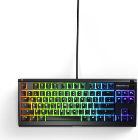 SteelSeries מקלדת גיימרים TKL Apex 3 US LED