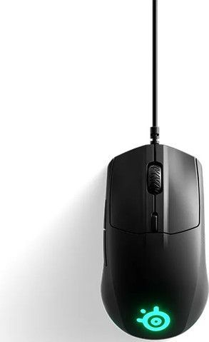 עכבר גיימינג חוטי כולל תאורה SteelSeries סטיל סיריס Rival 3 BLK