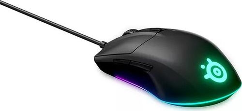עכבר גיימינג חוטי כולל תאורה SteelSeries סטיל סיריס Rival 3 BLK