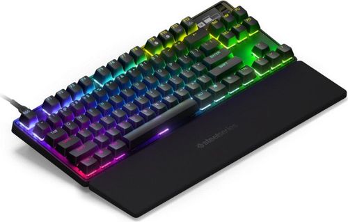 מקלדת גיימינג מכאנית מוקטנת כולל תאורת SteelSeries RGB סטיל סיריס Apex Pro TKL 2023