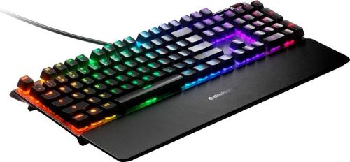 מקלדת גיימינג מכנית SteelSeries Apex 7 Full Size עם מתגים אדומים ליניאריים ו-Rapid Tap