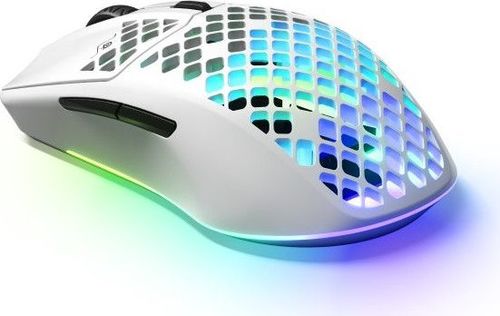 עכבר גיימינג אלחוטי קל משקל כולל תאורה SteelSeries סטיל סיריס Aerox 3 Wireless White