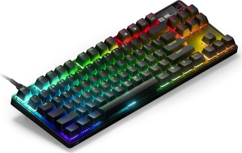 מקלדת גיימינג מכאנית מוקטנת כולל תאורת SteelSeries RGB סטיל סיריס Apex Pro TKL 2023