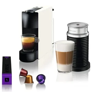 מכונת קפה Nespresso A3NC30-IL-WH כולל מקציף - צבע לבן שנה אחריות ע"י היבואן הרשמי