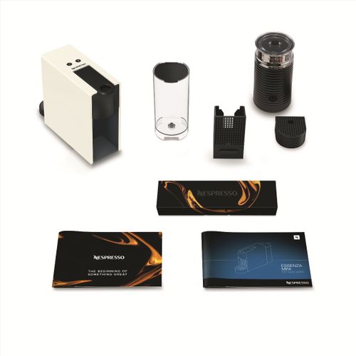 מכונת קפה Nespresso A3NC30-IL-WH כולל מקציף - צבע לבן שנה אחריות ע