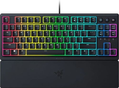 מקלדת מכנית ממברנה לגיימינג Razer Ornata V3 Tenkeyless - Low Profile Gaming Mechanical Membrane Wired Keyboard