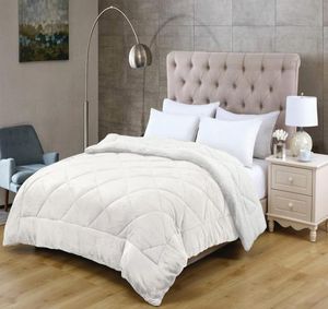 שמיכת פוך כבש זוגית דו-צדדית