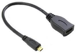 כבל מתאם HDMI נקבה MICRO HDMI זכר