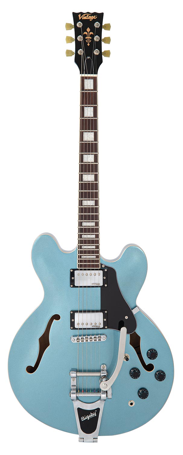 גיטרה חשמלית רבע נפח Vintage VSA500B Reissued Semi Acoustic