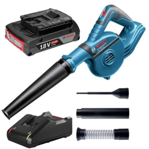 מפוח אוויר נטען BOSCH GBL 120 18V + סוללה 2A + מטען 
