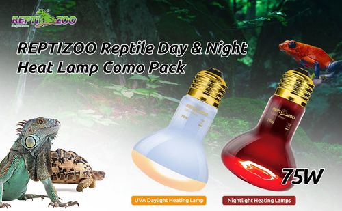 נורת אינפרא אדום לחימום ו-Basking – Repti Zoo Infrared Basking Spot 75W
