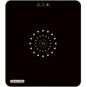 כירת אינדוקציה זכוכית יחיד על השיש Hemilton הימלטון שחור בשילוב לבן HEM-2615 ד.ש.ש אלקטרוניקה