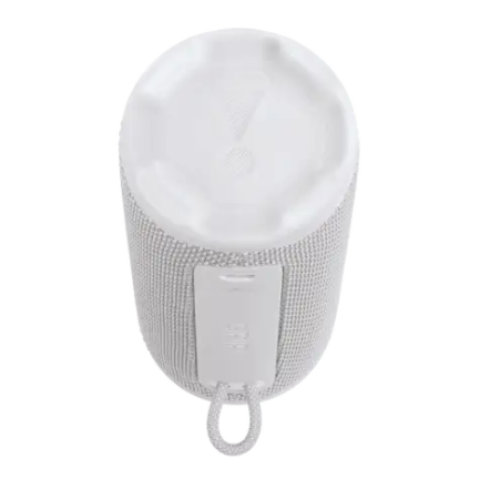 רמקול Bluetooth JBL Grip לבן – מושלם לטיולים, חוף ובריכה, עם סוללה ארוכת טווח