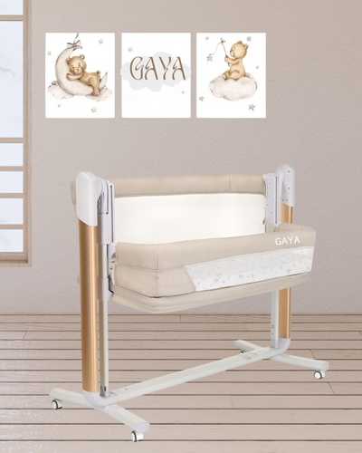 עריסת GAYA – עריסה חשמלית מתחברת למיטה, מתנדנדת, מנגנת – והופכת ללול!