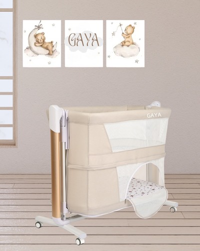 עריסת GAYA – עריסה חשמלית מתחברת למיטה, מתנדנדת, מנגנת – והופכת ללול!