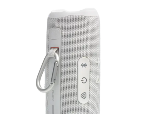 JBL Flip 7 White – רמקול Bluetooth איכותי, עמיד למים ואבק, קל לנשיאה
