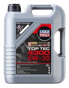 שמן מנוע LIQUI MOLY TOP TEC 4300 5W30 5L