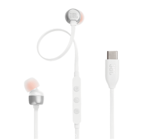 אוזניות JBL TUNE T310C IN EAR (Type-C) White 