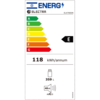 מקרר דלת אחת 359 ליטר נטו Electra EL4700DN - גימור נירוסטה מושחרת 