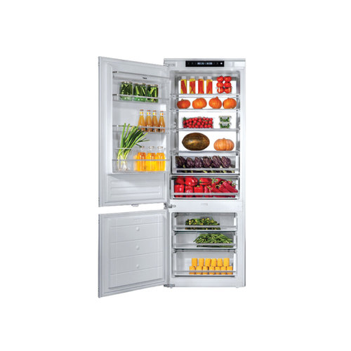 מקרר אינטגרלי מקפיא תחתון חברת Teka דגם RBF-78780 כולל פיקוד שבת מובנה no frost נפח 341 ליטר נטו  רוחב: 54.0 ס