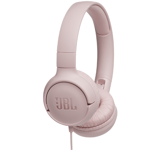 אוזניות קשת חוטיות צבע ורוד JBL Tune T500