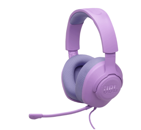 אוזניות עם מיקרופון לשיחות ולמשחקים, דגם JBL Quantum 100M2 Purple