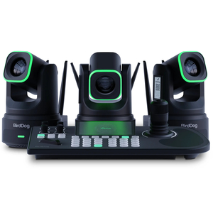 באנדל 3 מצלמות X4 Ultra ובקר שליטה BirdDog KBD - צבע שחור