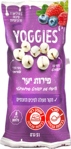 יוגיס פירות יער - חטיף פרי עם יוגורט פרוביוטי